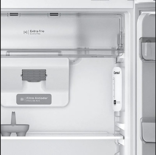 Heladera Whirlpool Wrm53jkdim Top Mount Inox 451lts No Frost
