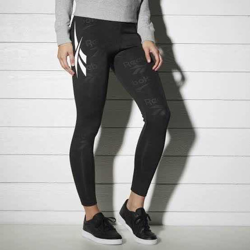 Legging Deportiva Reebok Negra Classic Dc Fitness Chica