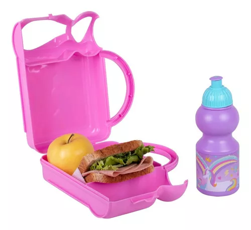 Rainbow Unicorn Sports Bento - Fiambrera para niños, mujeres, niñas, niños,  porción de aperitivos para niños pequeños, preescolares, almuerzos de