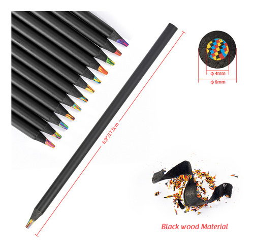 Material Artístico Estético De 4 Mm. Arte, 12 Peças, Desenh