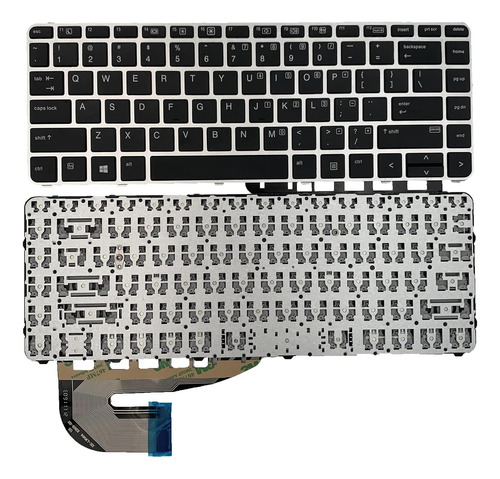 Teclado De Repuesto Us Layout Hp Elitebook 740 745 G3 7...