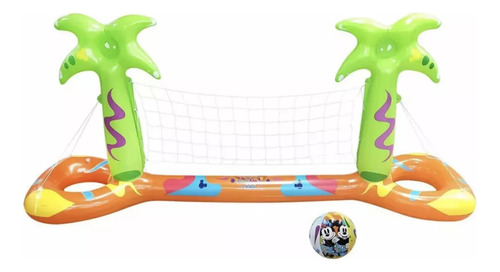 Inflable Flotante P/alberca Voleibol Volleyball Mickey Mouse Color Multicolor