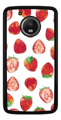 Funda Protector Uso Rudo Para Motorola Fresas Fruta Moda