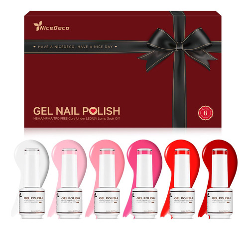 Nicedeco Esmalte De Unas De Gel Para El Dia De San Valentin,