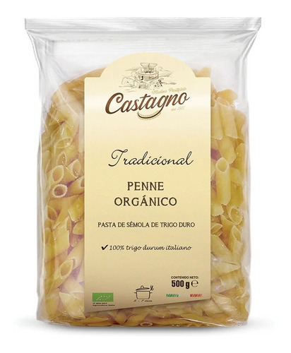 Castagno Sopa Penne Orgánico Sémola De Trigo 500g Ntg Sfn