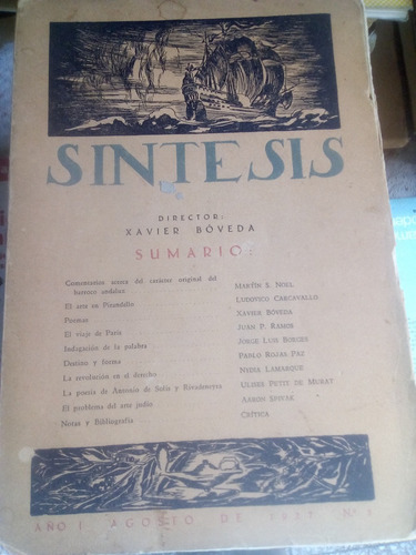 Revista Síntesis. Artes Ciencias Y Letras. 1927 Nº3