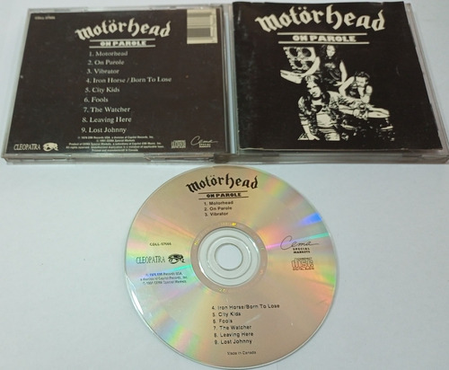 Motorhead - On Parole ( Cd Canada ) Impecable