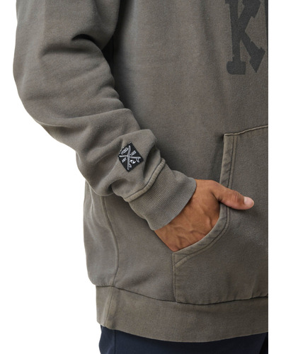 Polerón Logo Stoked Hombre Gris