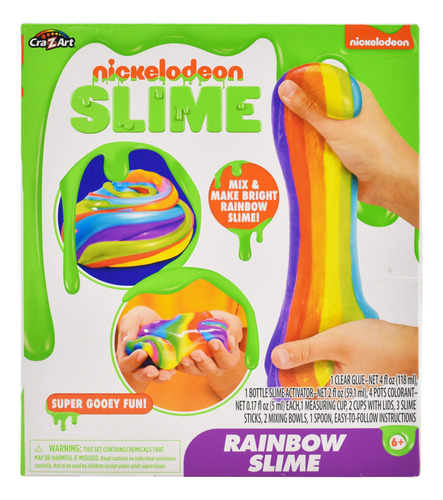 Nickelodeon Rainbow Slime Crea Tu Slime Cra Z Art Cd