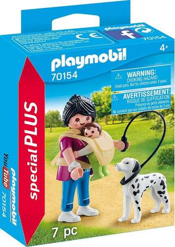 Playmobil Special Plus 70154 - Niñera Con Bebe Y Perro