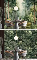 Comprar Vinilos Murales Empapelados Bosque Hojas Paisaje