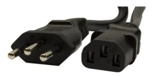 Kit Com 10 Cabos De Força Atx Tripolar Universal 3 Pinos