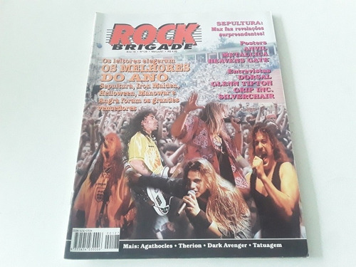 Revista Rock Brigade 128 Poster Metallica/anvil