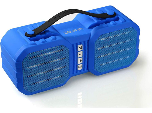 Dolphin Altavoz Portátil Bluetooth Con Aux Y Radio, Altavoz Color Azul 110v