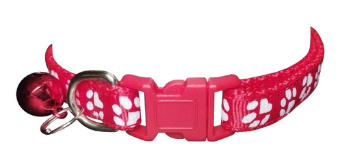 Collar Para Perros Gatos Color Rojo  5 Unidades