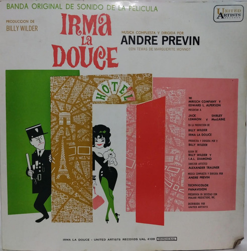 Andre Previn  Irma La Douce Lp Argentina Impecable Estado