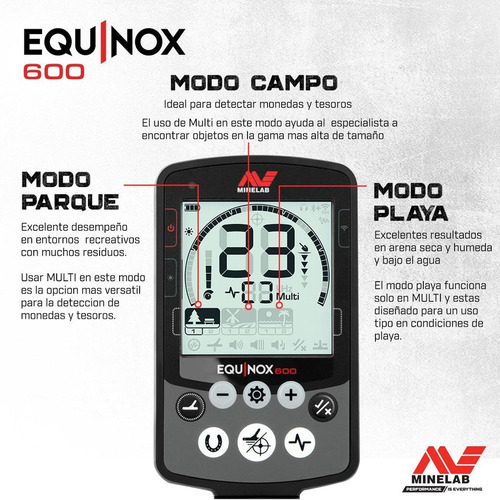 Minelab Equinox 600 Detector De Metales