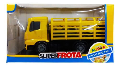 Caminhão Superfrota Boiadeira Amarelo 7140 - Poliplac