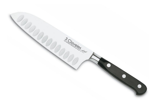 Cuchillo 3 Claveles Forge 1565 17cm Santoku Acero Inox