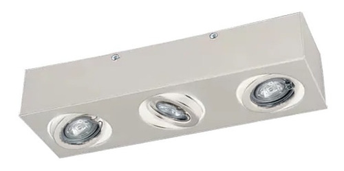 Plafon Moderno Dicroico 3 Luces Lamparas Led 21w Completo