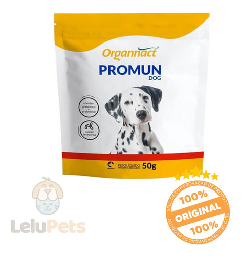 Promun Dog Organnact 50g Suplemento Vitamínico Para Cachorro