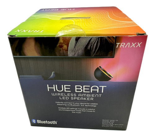 Corneta Altavoz Portatil Bluetooth Luces Led Hue Beat
