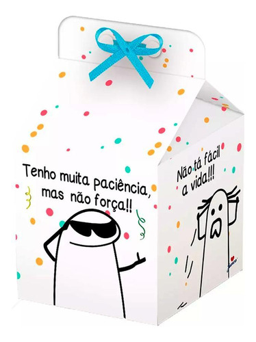 Caixa Milk Festas De Aniversário Bento Flork 8un