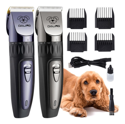 Máquina De Tosa Aparador P/ Gato Cachorro Tosador Silenciosa Cor Roxo 110V/220V