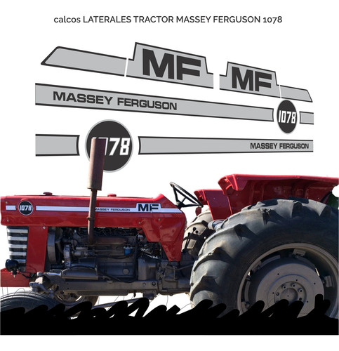 Calcos Massey Ferguson 1078