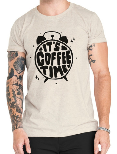 Polera Coffee Time Café 100% Algodón Orgánico Scl5