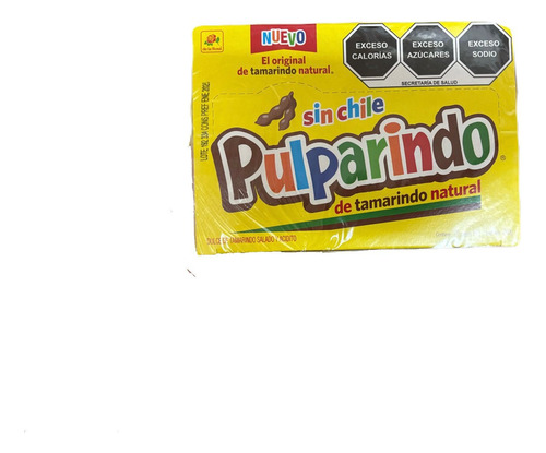 Pulparindo Sin Chile 20pz