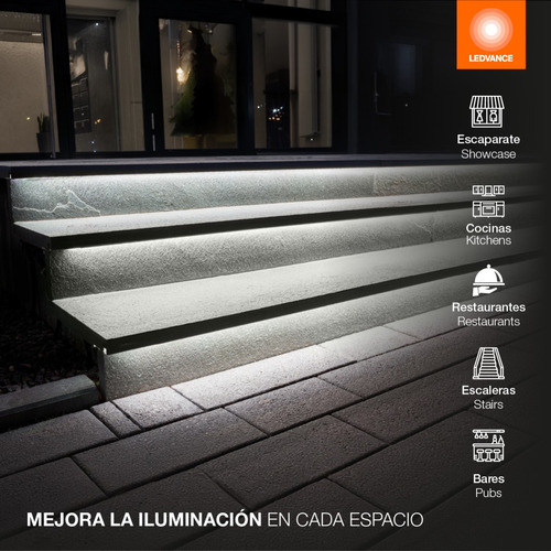 Tira De Led 5m De Longitud 9.6 W Luz Neutra 24v Ledvance