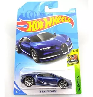 Hot Wheels 16 Bugatti Chiron Fyb49 2019 Azul