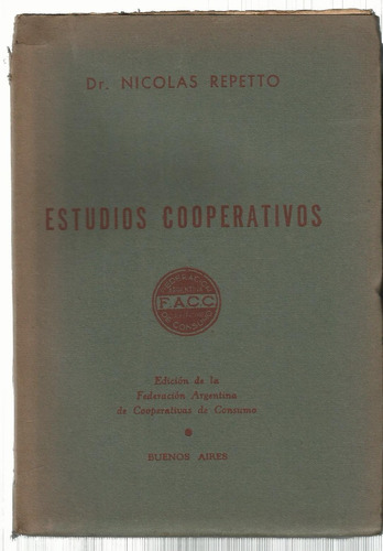 Repetto Nicolás: Estudios Cooperativos 1943