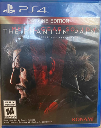 Metal Gear V Day One Edition Ps4