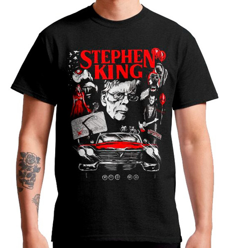 Increíble Playera Fan Made Stephen King 2024