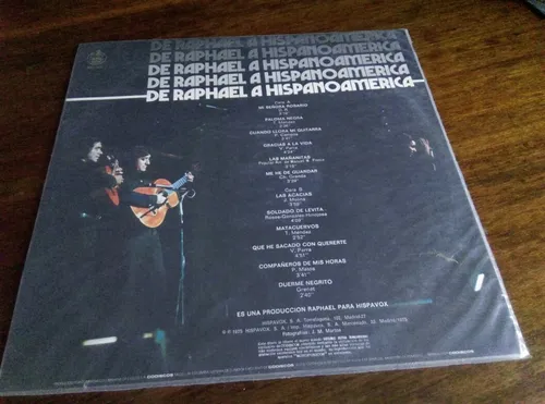 Vinilo Raphael Y Los Gemelos-recital Hispanoamericano Ljp (Usado)