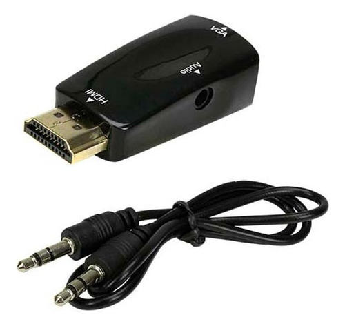 Conversor De Video - Hdmi Para Vga - Saida R/l - ( Plug )   