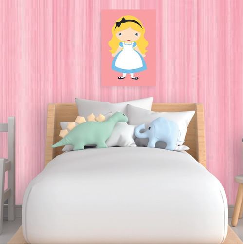 Imagem 2 de 4 de Quadros Infantil Princesa Baby Alice, A4, Pvc 3mm