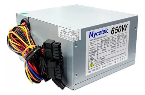 Fuente De Poder Atx 650w 20/24 Pines Conector Sata