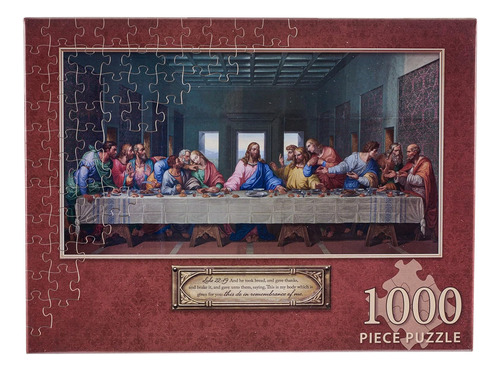 Rompecabezas The Last Supper De 1000 Piezas Para Interiores