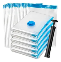 Comprar 12 Saco A Vácuo Organizador 60x80cm Grande Coberta Toalha Edredom Roupas Mala Viagem Casa Bolsa A Vacuo + Bomba