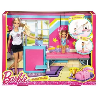 Barbie Ginasta Piruetas - Mattel Dmc37