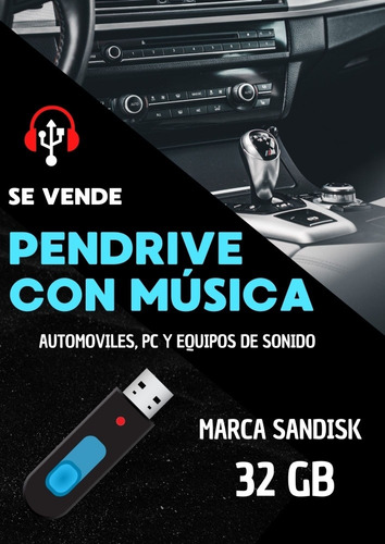 Pendrive Con Música Para Carros, Equipos Y Pc De 32gb 