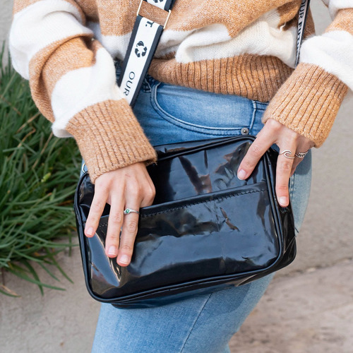 Imagen 6 de 10 de Bandolera Mini Bag Cartera De Mujer Ecologica Impermeable