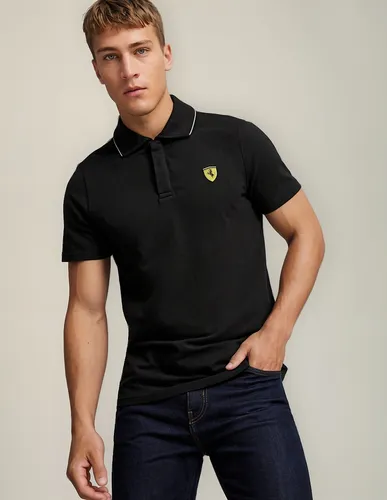 Polera Polo Scuderia Ferrari F1 Negro Corsa