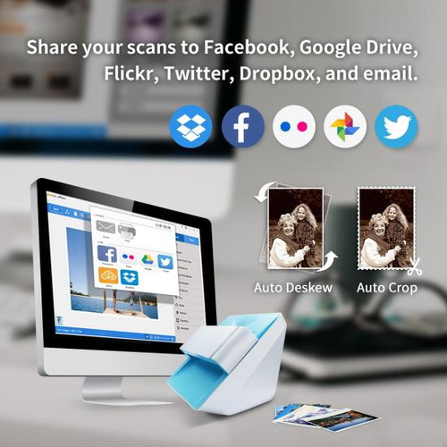 Plustek Photo Scanner Ephoto Z300, Escanea Fotos De 4x6 PuLG