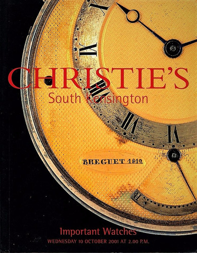 Catalogo Christies Relogios Importantes S. Kesington 2001