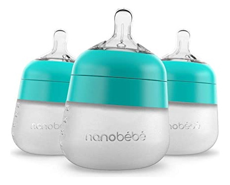 Nanobébé Flexy Silicona Botella De Bebé, Anti-cólico, Hfxxl