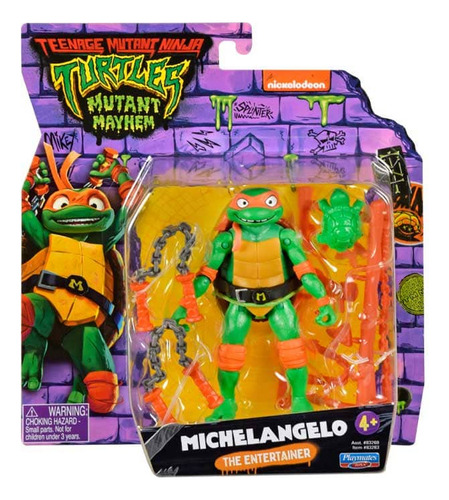 Figura Coleccionable Michelangelo Ninja Movie Basico